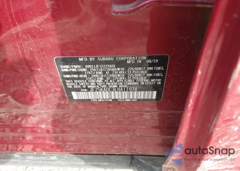 2020 Subaru Forester Premium from USA, damaged, VIN JF2SKAGC3LH411974